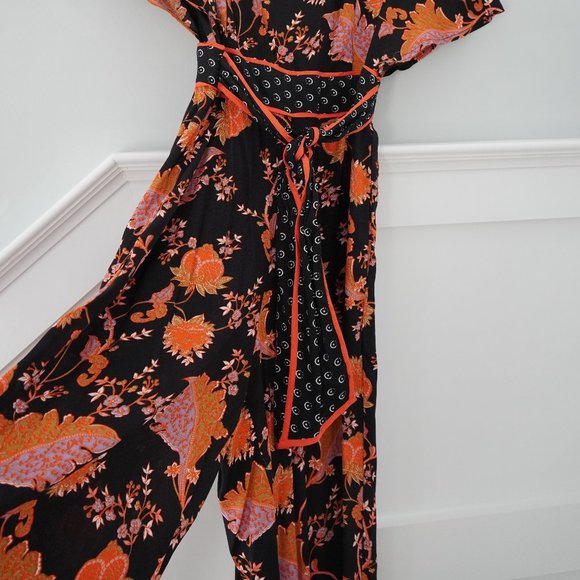 Anthro Maeve Botanical Print Jumpsuit - Picture 4 of 9